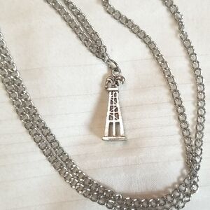 Silver Lighthouse Necklace